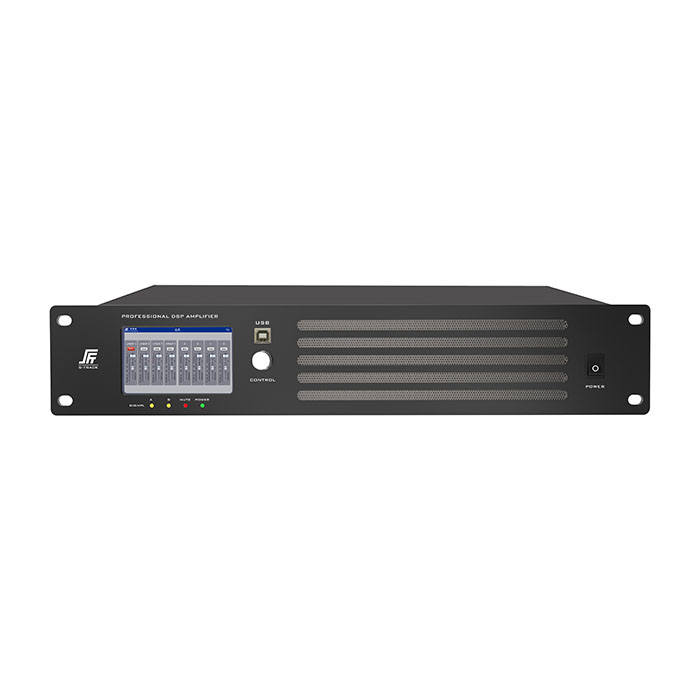 4 CH 750W Dante DSP мрежов усилвател на мощност